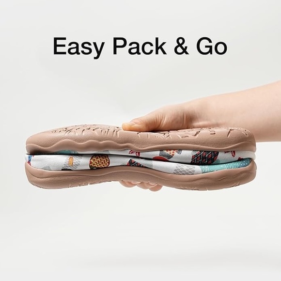 UIN Women's Slip On Mules Comfortable Flat Lightweight Clog - Happy Fish - US7.5 - Picture 2 of 6